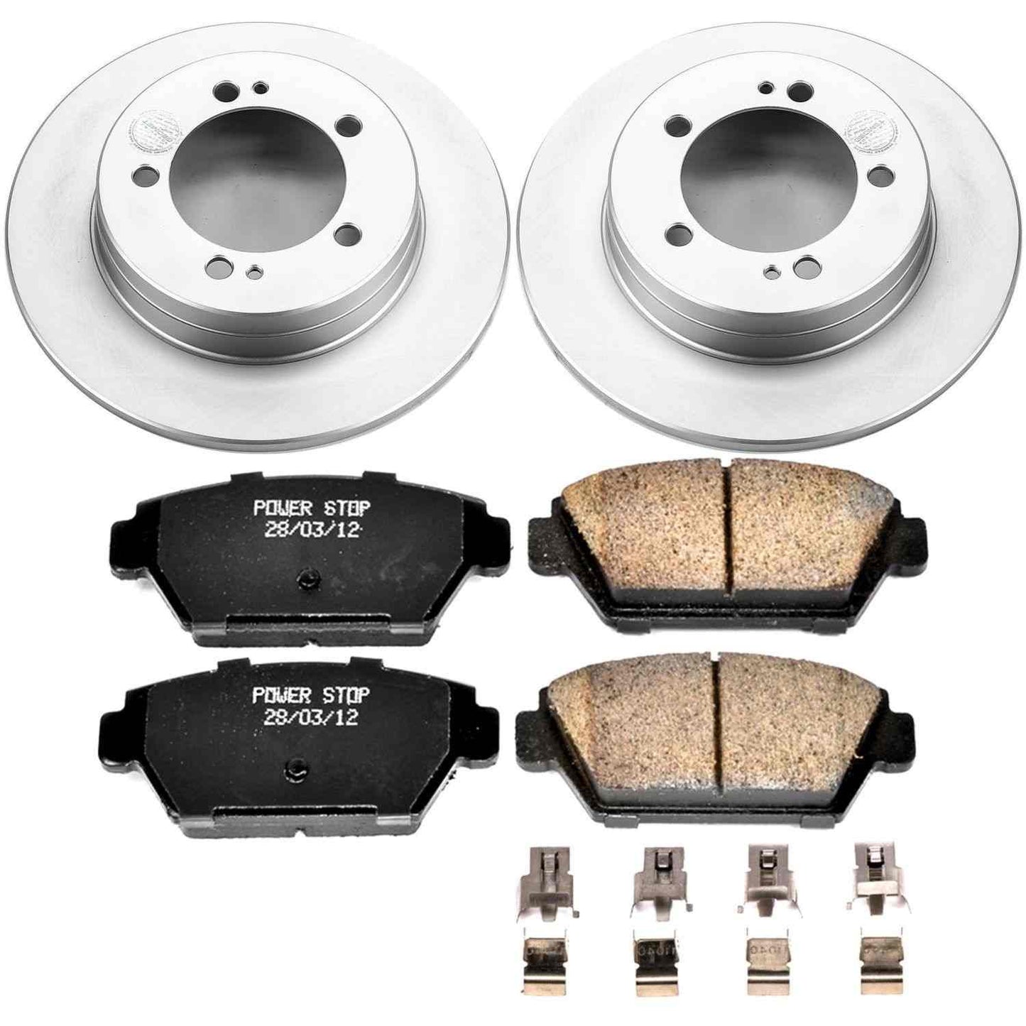 PowerStop Power Stop 90-94 Eagle Talon Rear Z17 Evolution Geomet Coated Brake Kit CRK684