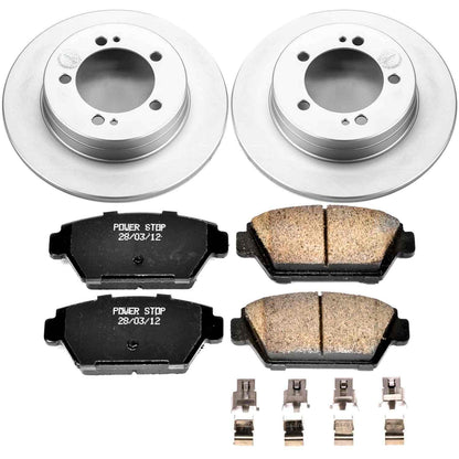 PowerStop Power Stop 90-94 Eagle Talon Rear Z17 Evolution Geomet Coated Brake Kit CRK684