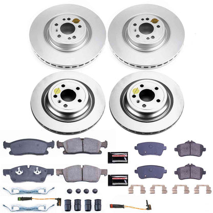 PowerStop Power Stop 2018 Mercedes-Benz GLE350 Front & Rear Z23 Evolution Sport Coated Brake Kit CRK6882