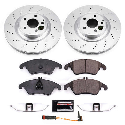 PowerStop Power Stop 17-18 Mercedes-Benz SLC300 Front Z23 Evolution Sport Coated Brake Kit CRK6893