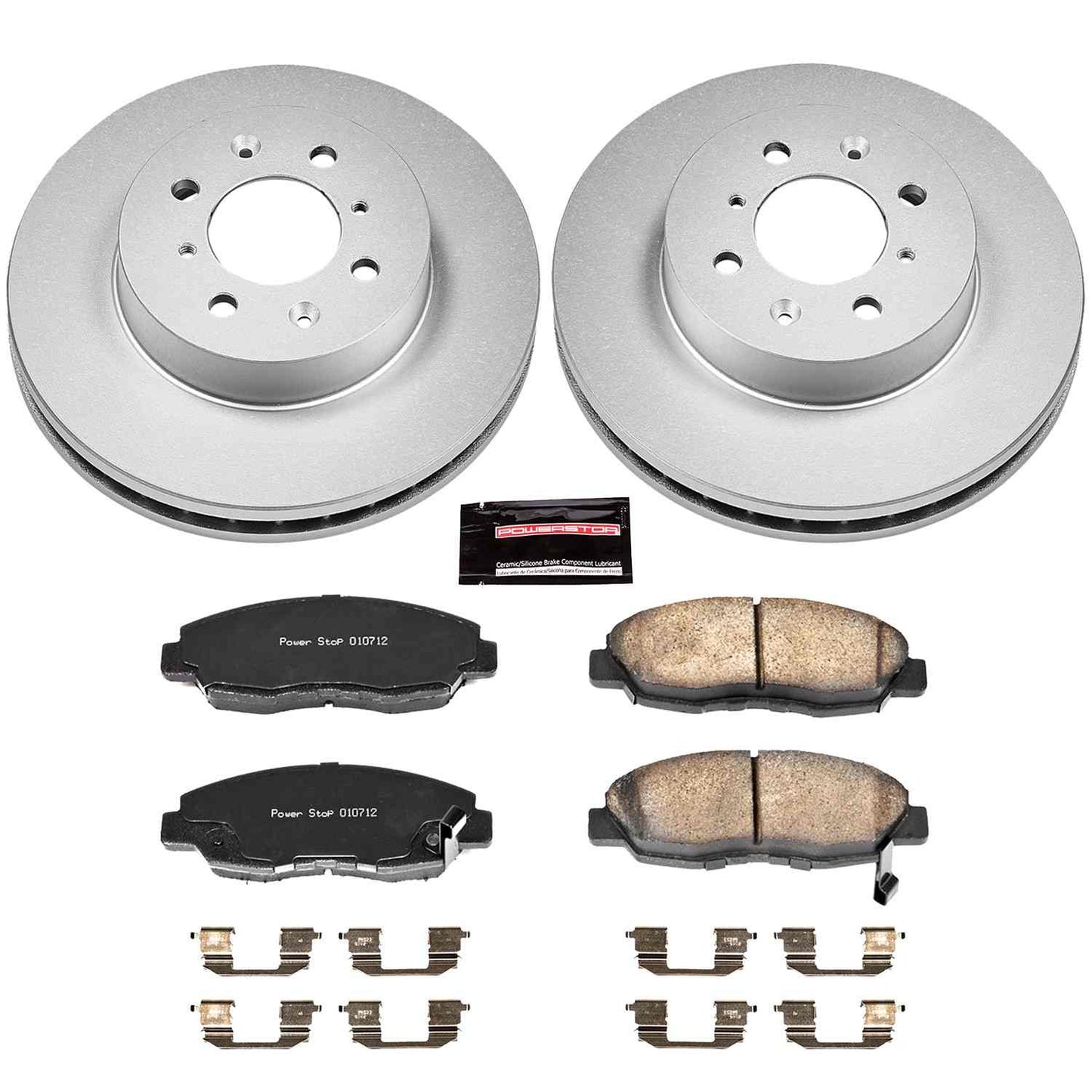 PowerStop Power Stop 96-05 Honda Civic Front Z17 Evolution Geomet Coated Brake Kit CRK690