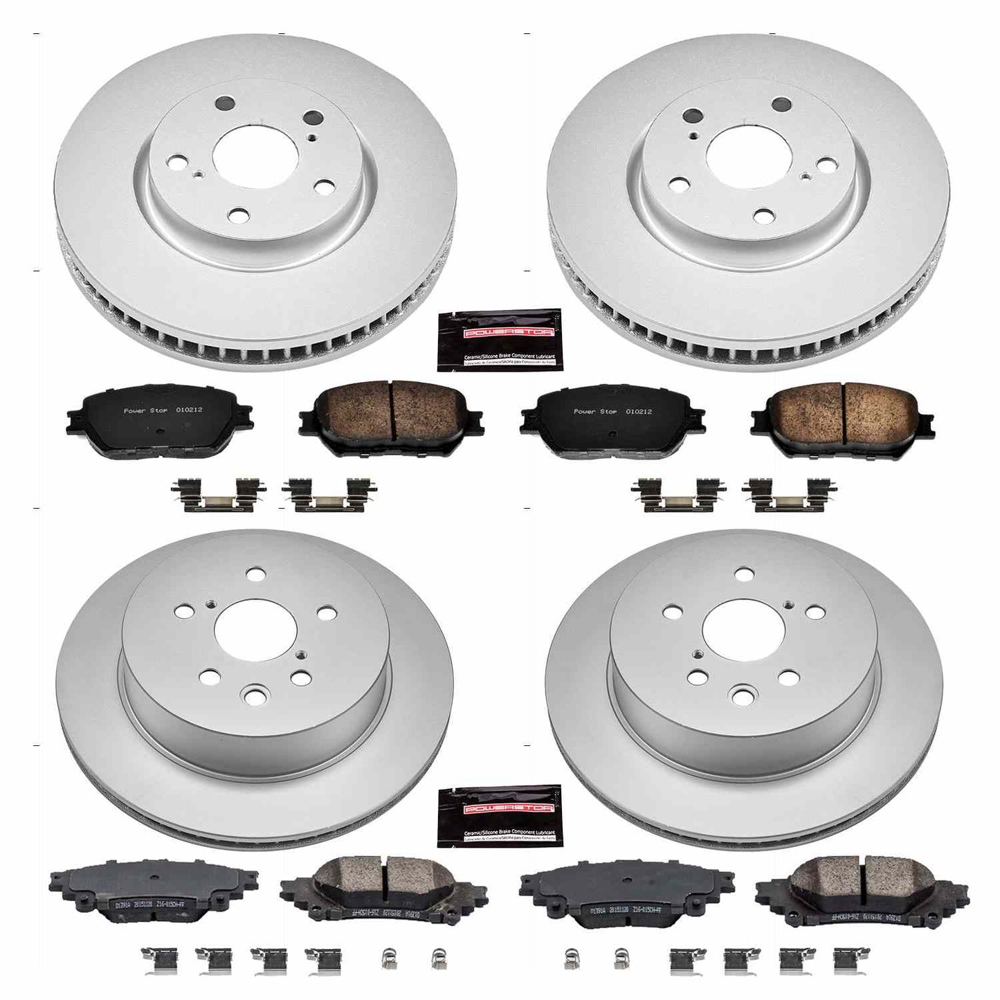 PowerStop Power Stop 14-15 Lexus IS250 Front & Rear Z17 Evolution Geomet Coated Brake Kit CRK6927