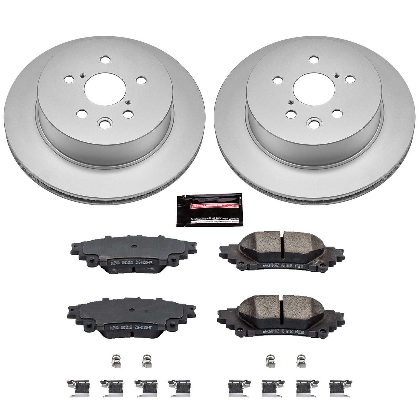 PowerStop Power Stop 14-15 Lexus IS250 Rear Z17 Evolution Geomet Coated Brake Kit CRK6928