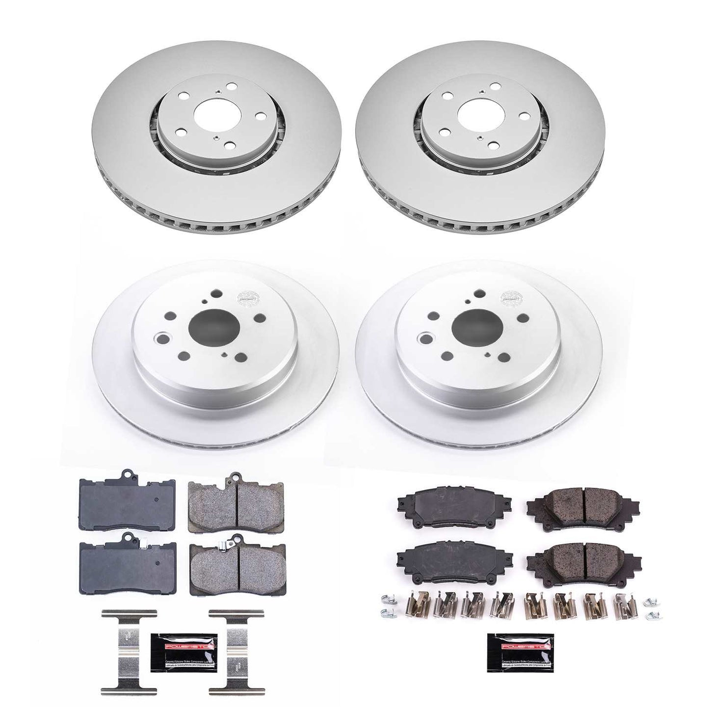 PowerStop Power Stop 14-15 Lexus IS350 Front & Rear Z17 Evolution Geomet Coated Brake Kit CRK6929