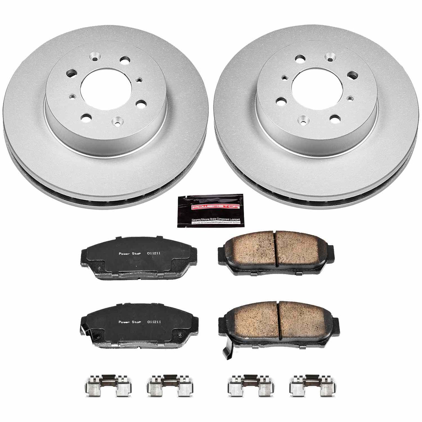 PowerStop Power Stop 94-01 Acura Integra Front Z17 Evolution Geomet Coated Brake Kit CRK692