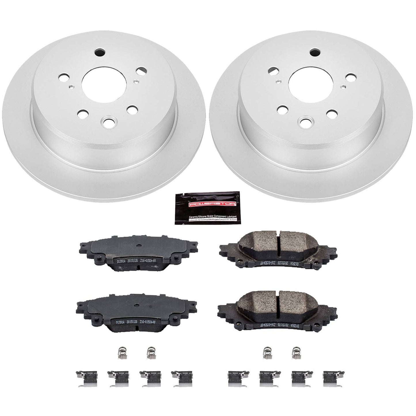 PowerStop Power Stop 14-15 Lexus IS250 Rear Z17 Evolution Geomet Coated Brake Kit CRK6930