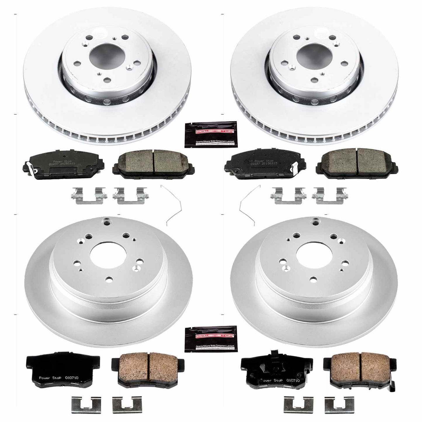 PowerStop Power Stop 13-18 Acura RDX Front & Rear Z17 Evolution Geomet Coated Brake Kit CRK6939