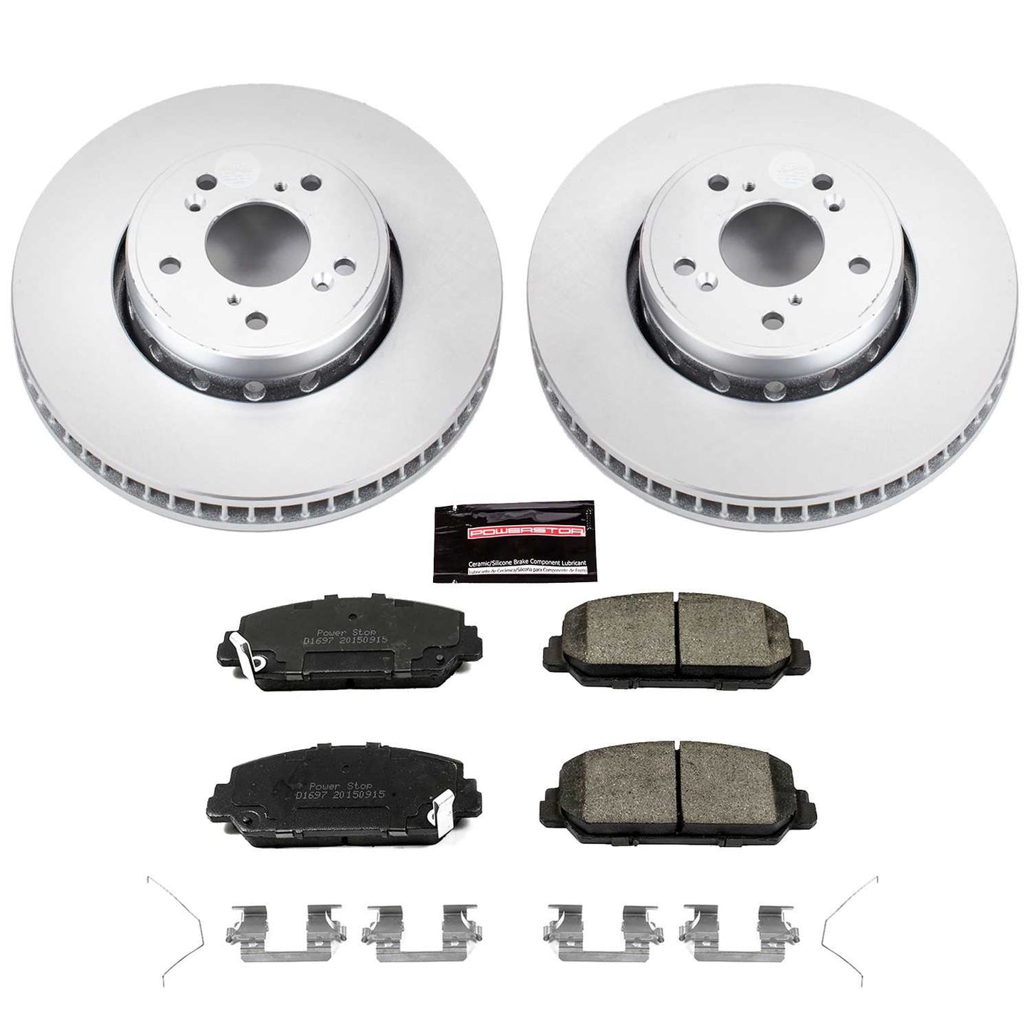 PowerStop Power Stop 2016 Acura ILX Front Z17 Evolution Geomet Coated Brake Kit CRK6940