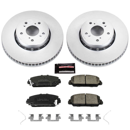 PowerStop Power Stop 2016 Acura ILX Front Z17 Evolution Geomet Coated Brake Kit CRK6940