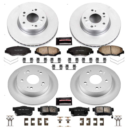 PowerStop Power Stop 2013 Acura ILX Front & Rear Z17 Evolution Geomet Coated Brake Kit CRK6942