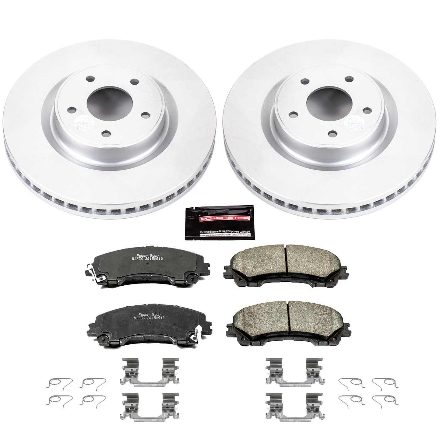 PowerStop Power Stop 14-19 Infiniti Q50 Front Z17 Evolution Geomet Coated Brake Kit CRK6944