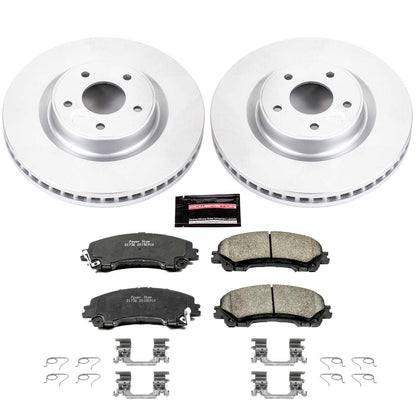 PowerStop Power Stop 14-19 Infiniti Q50 Front Z17 Evolution Geomet Coated Brake Kit CRK6944