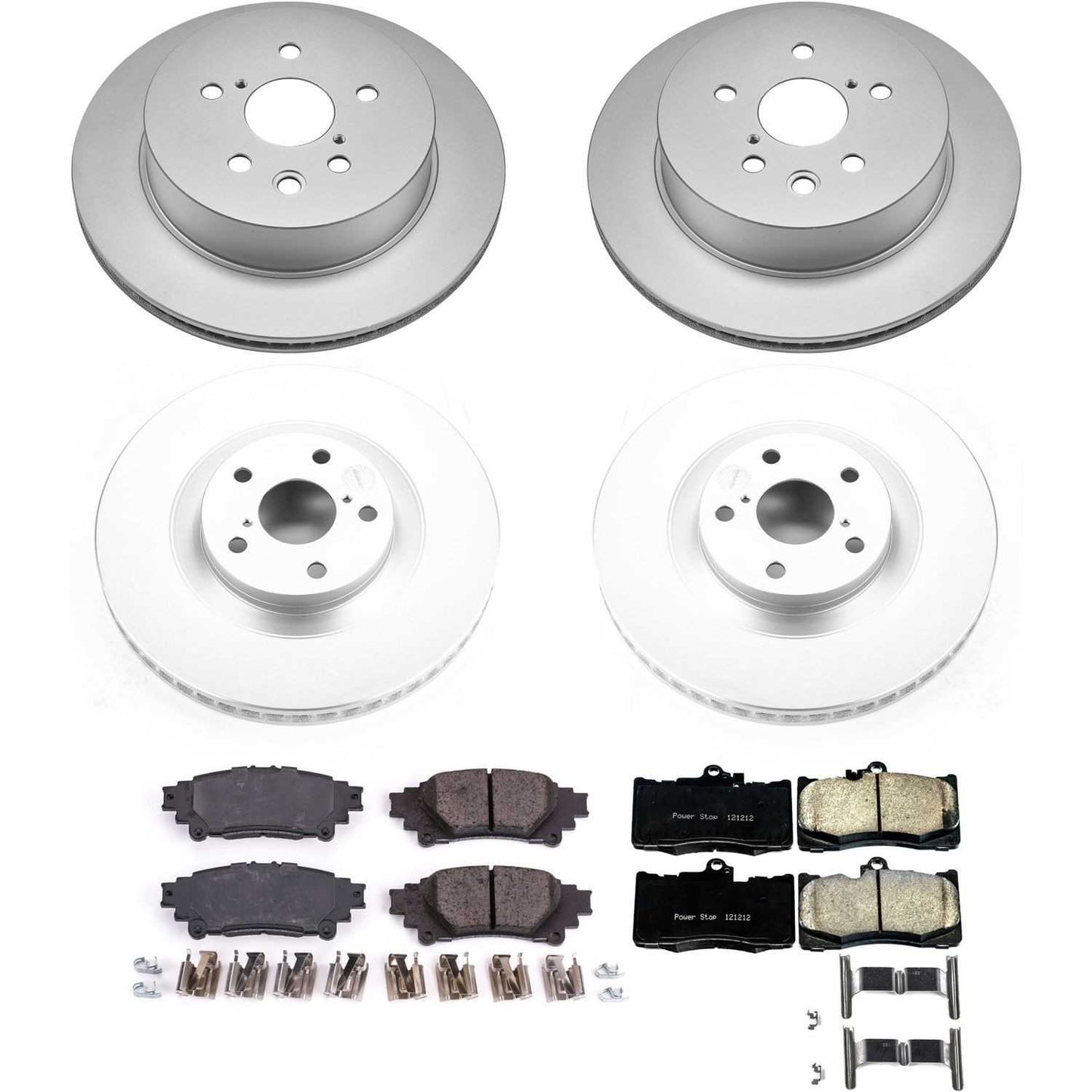 PowerStop Power Stop 14-15 Lexus IS350 Front & Rear Z17 Evolution Geomet Coated Brake Kit CRK6947