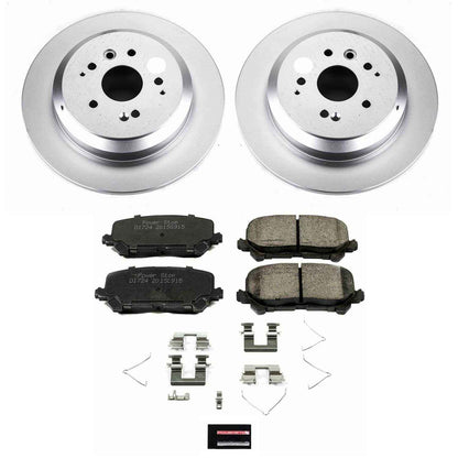 PowerStop Power Stop 14-16 Acura MDX Rear Z17 Evolution Geomet Coated Brake Kit CRK6953