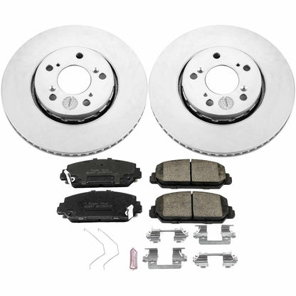 PowerStop Power Stop 14-19 Acura RLX Front Z17 Evolution Geomet Coated Brake Kit CRK6955