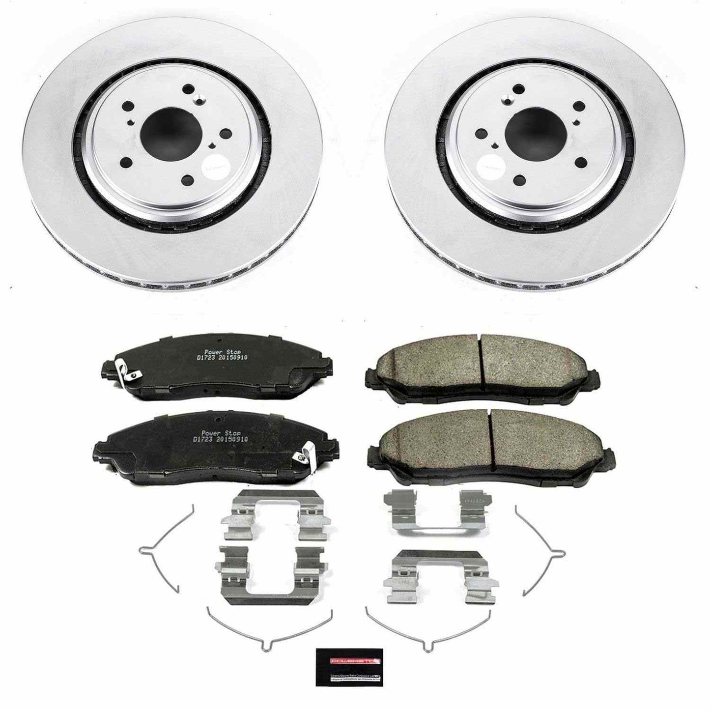 PowerStop Power Stop 14-16 Acura MDX Front Z17 Evolution Geomet Coated Brake Kit CRK6957