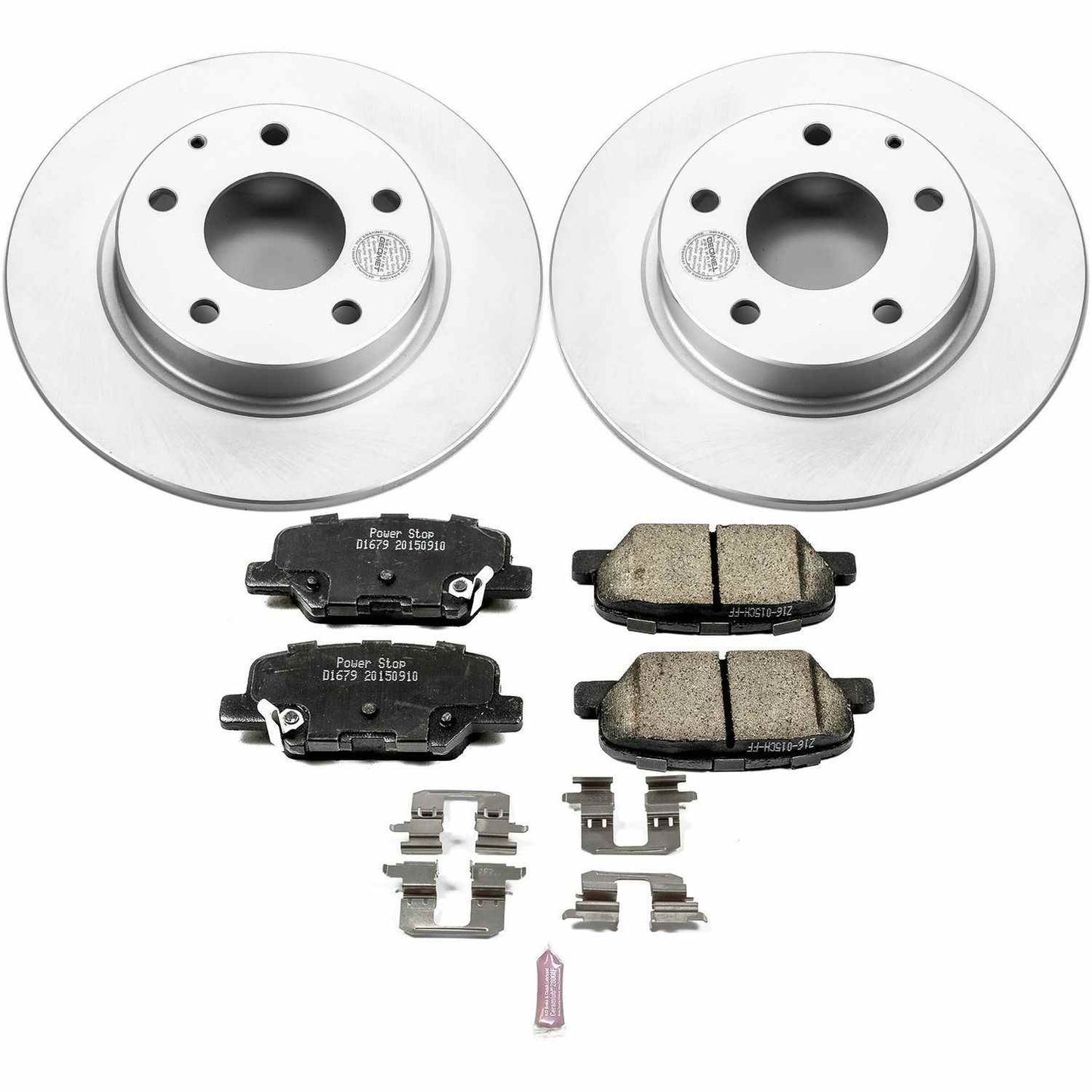 PowerStop Power Stop 14-16 Mazda 3 Rear Z17 Evolution Geomet Coated Brake Kit CRK6962