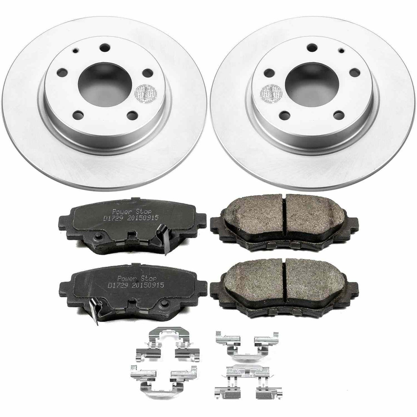 PowerStop Power Stop 14-16 Mazda 3 Rear Z17 Evolution Geomet Coated Brake Kit CRK6963