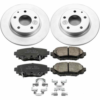 PowerStop Power Stop 14-16 Mazda 3 Rear Z17 Evolution Geomet Coated Brake Kit CRK6963