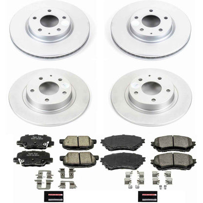 PowerStop Power Stop 14-15 Mazda 6 Front & Rear Z17 Evolution Geomet Coated Brake Kit CRK6966