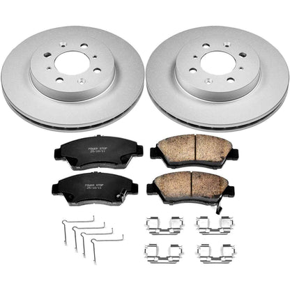PowerStop Power Stop 03-05 Honda Civic Front Z17 Evolution Geomet Coated Brake Kit CRK696