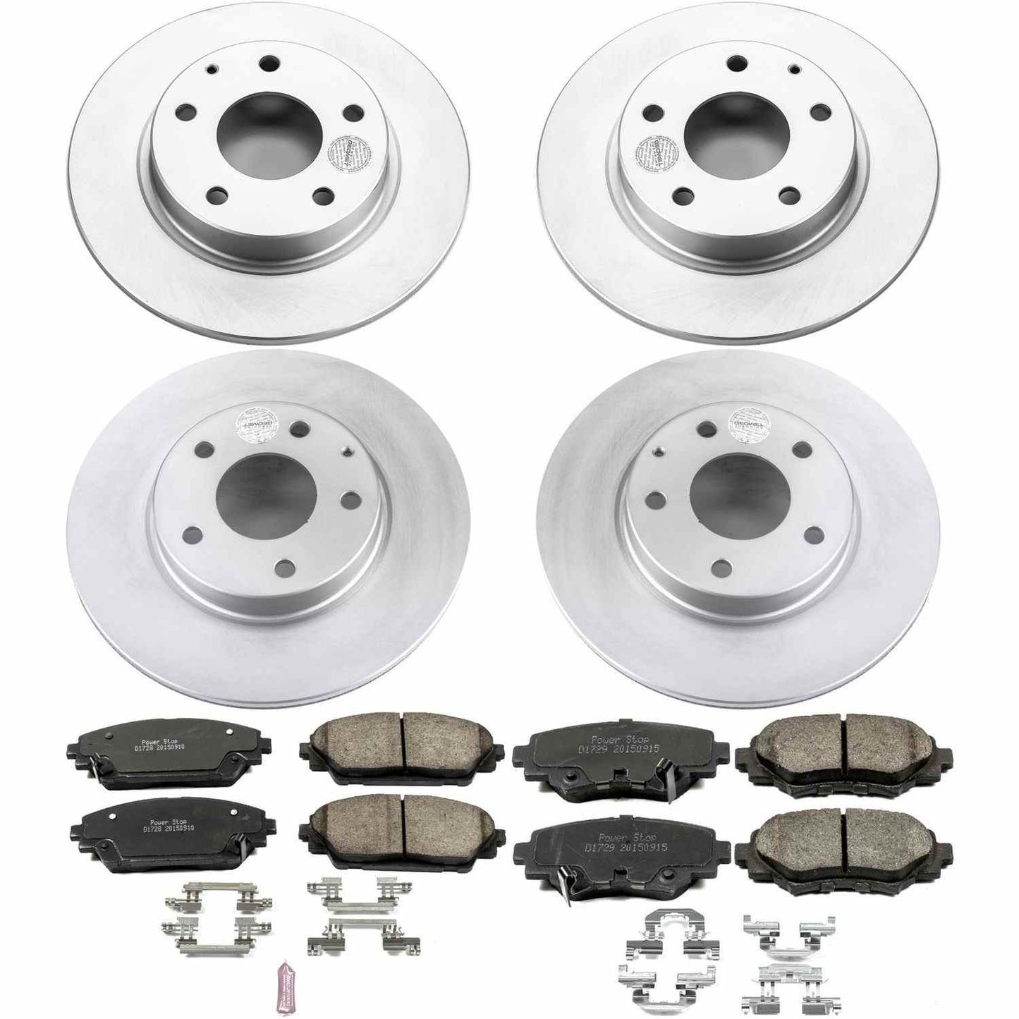 PowerStop Power Stop 14-16 Mazda 3 Front & Rear Z17 Evolution Geomet Coated Brake Kit CRK6972