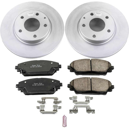 PowerStop Power Stop 14-16 Mazda 3 Front Z17 Evolution Geomet Coated Brake Kit CRK6974