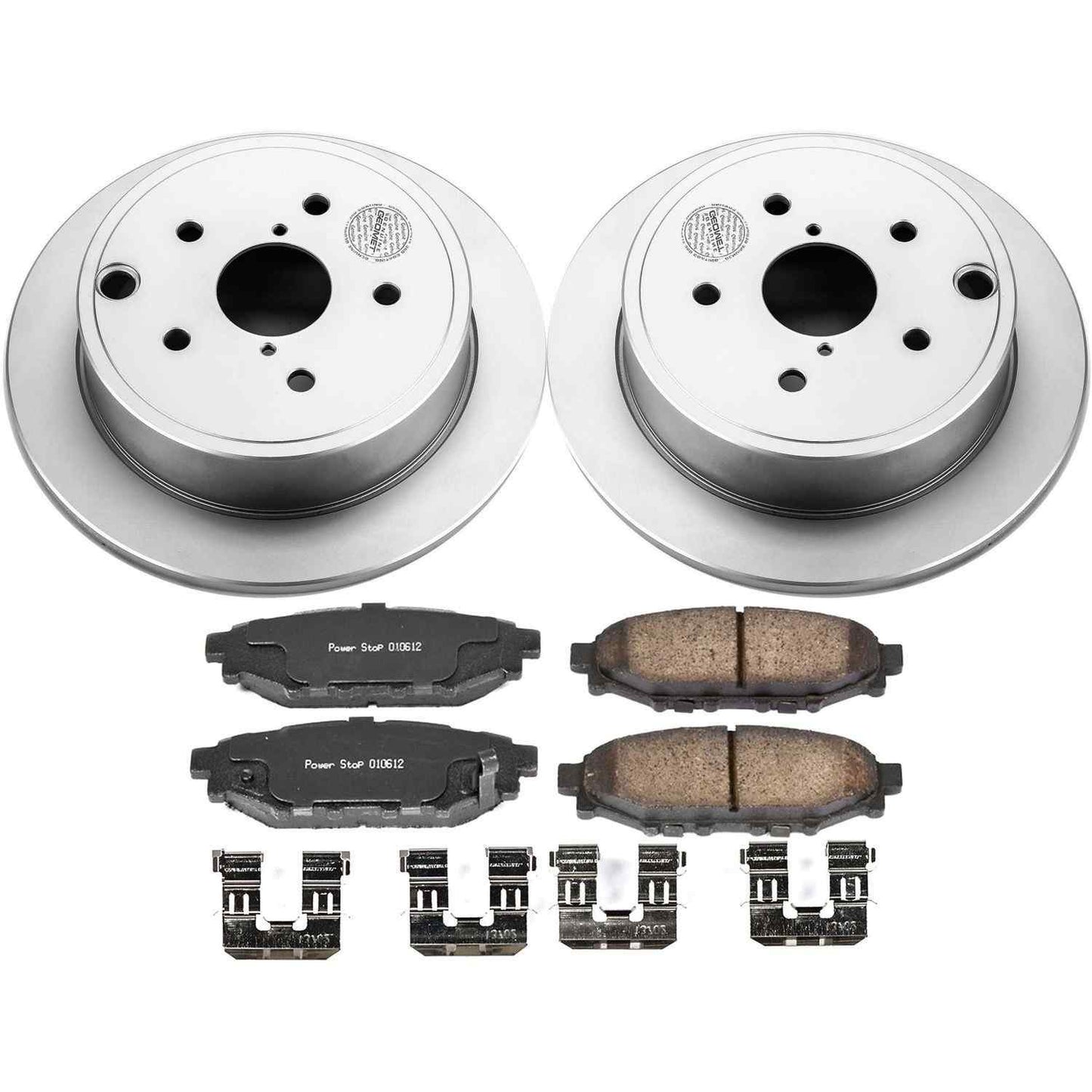 PowerStop Power Stop 15-19 Subaru WRX Rear Z17 Evolution Geomet Coated Brake Kit CRK6977