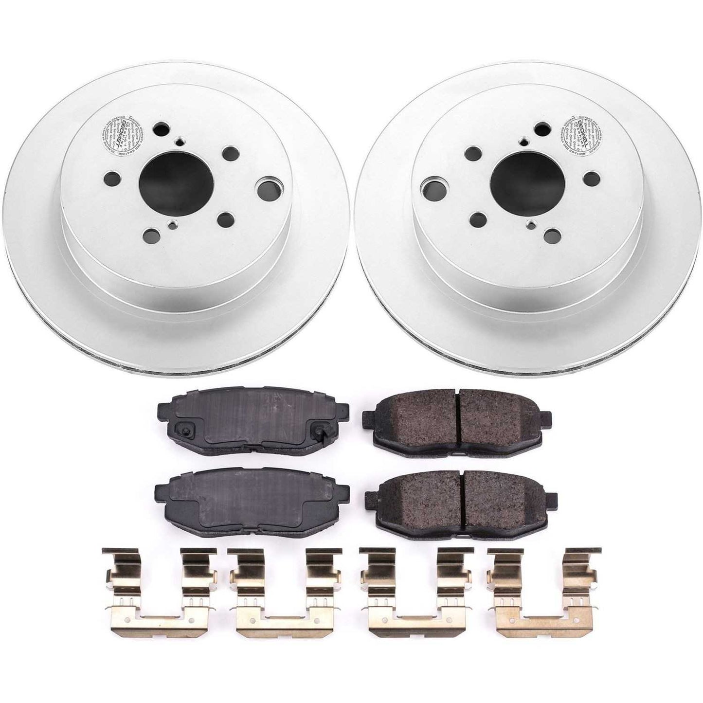 PowerStop Power Stop 14-18 Subaru Forester Rear Z17 Evolution Geomet Coated Brake Kit CRK6978