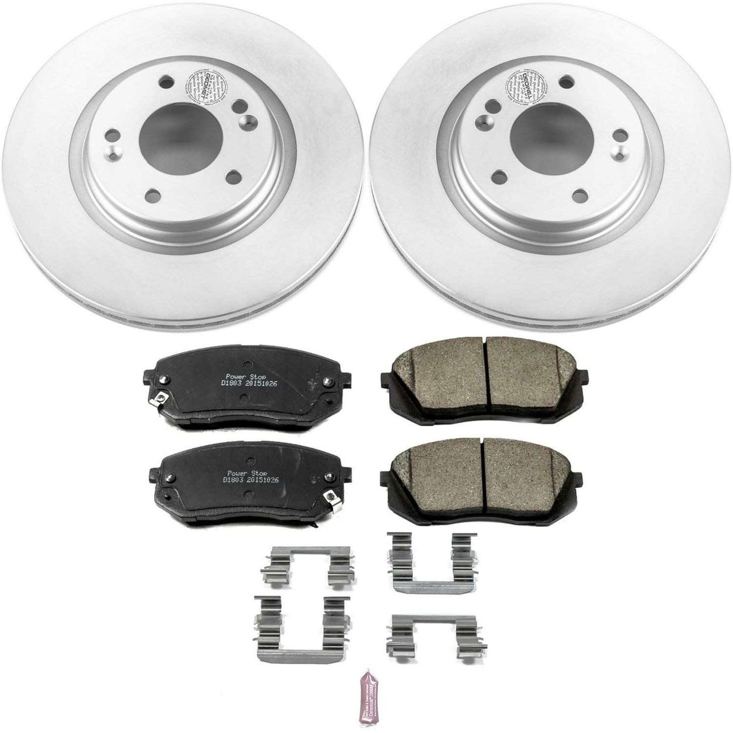 PowerStop Power Stop 15-16 Hyundai Sonata Front Z17 Evolution Geomet Coated Brake Kit CRK6982
