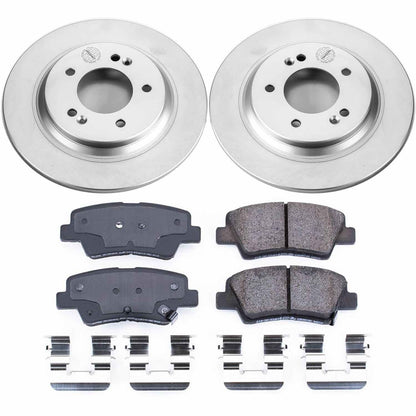 PowerStop Power Stop 2015 Hyundai Sonata Rear Z17 Evolution Geomet Coated Brake Kit CRK6985