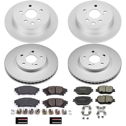 PowerStop Power Stop 14-15 Lexus IS250 Front & Rear Z17 Evolution Geomet Coated Brake Kit CRK6989
