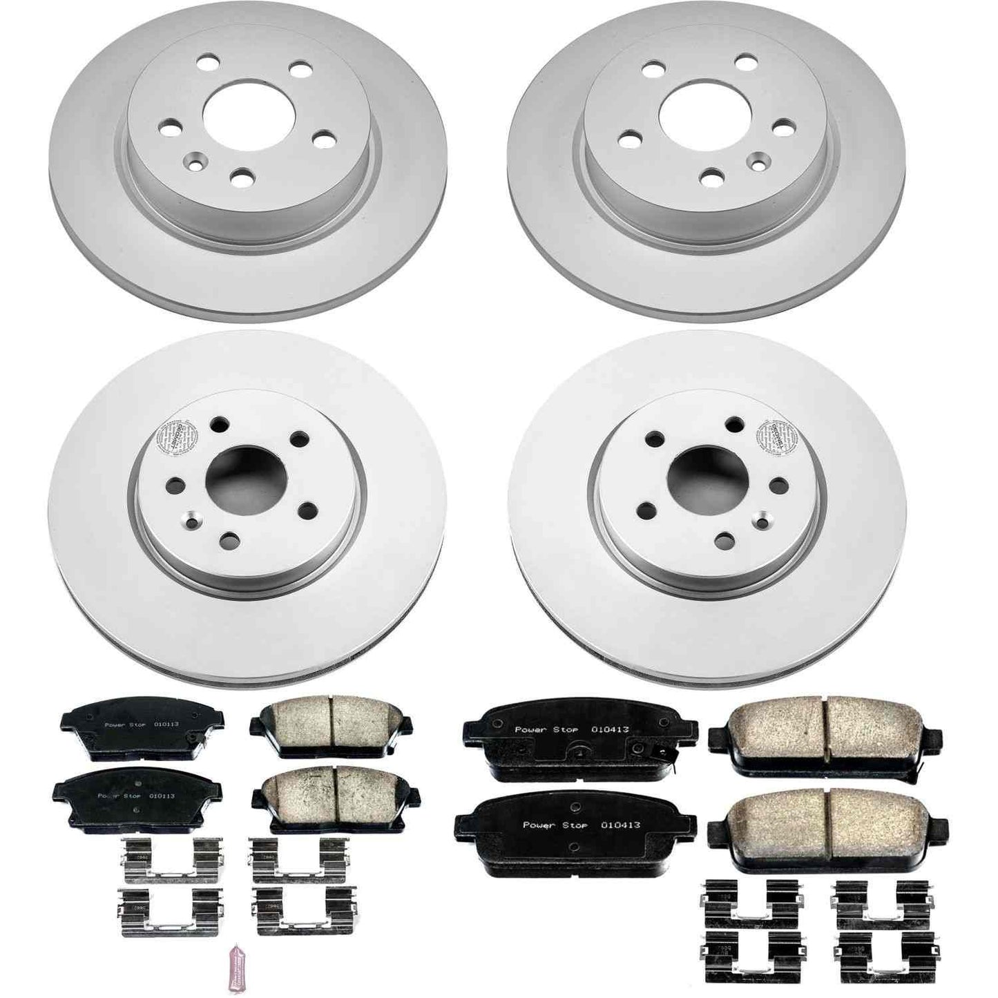 PowerStop Power Stop 15-16 Chevrolet Trax Front & Rear Z17 Evolution Geomet Coated Brake Kit CRK6995