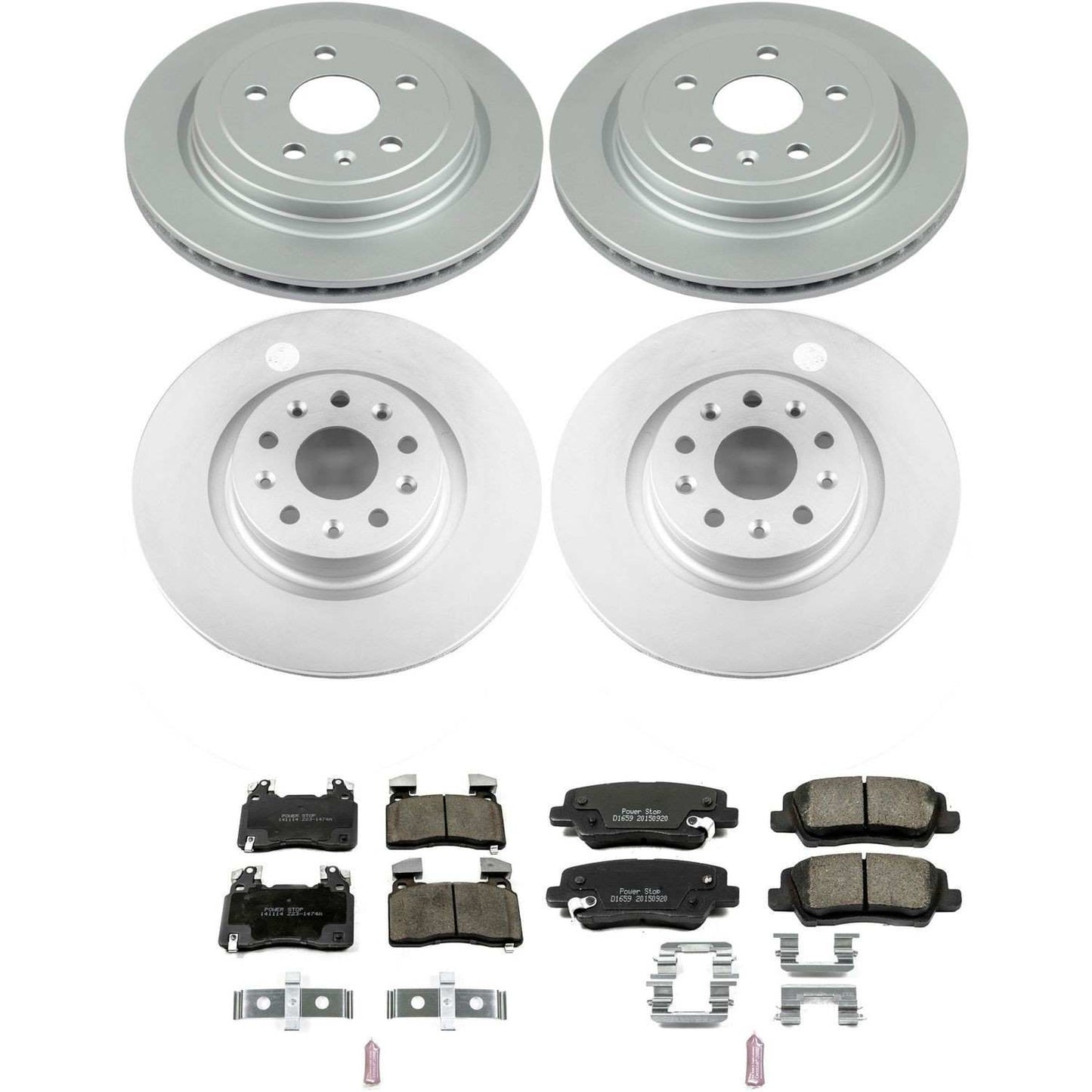 PowerStop Power Stop 14-18 Cadillac CTS Front & Rear Z17 Evolution Geomet Coated Brake Kit CRK6997