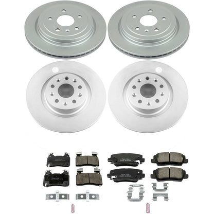 PowerStop Power Stop 14-18 Cadillac CTS Front & Rear Z17 Evolution Geomet Coated Brake Kit CRK6997