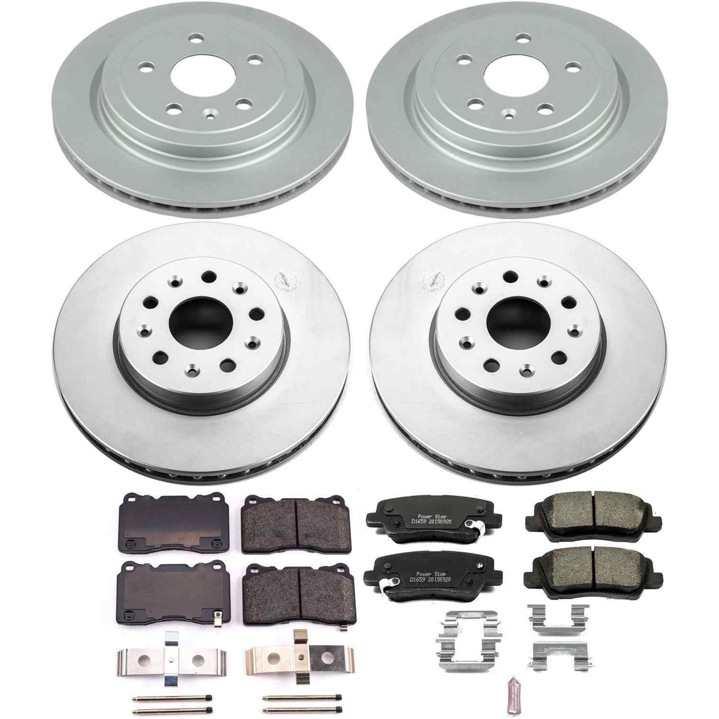 PowerStop Power Stop 14-18 Cadillac CTS Front & Rear Z17 Evolution Geomet Coated Brake Kit CRK7000