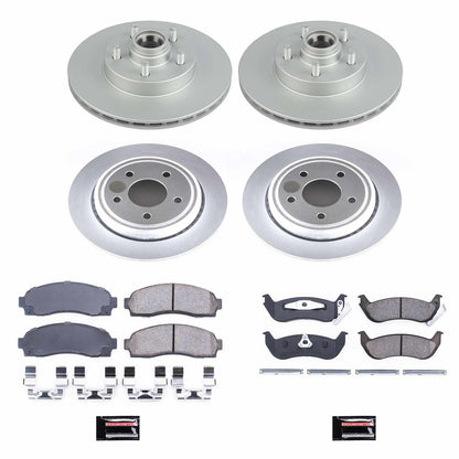 PowerStop Power Stop 10-11 Ford Ranger Front & Rear Z17 Evolution Geomet Coated Brake Kit CRK7003