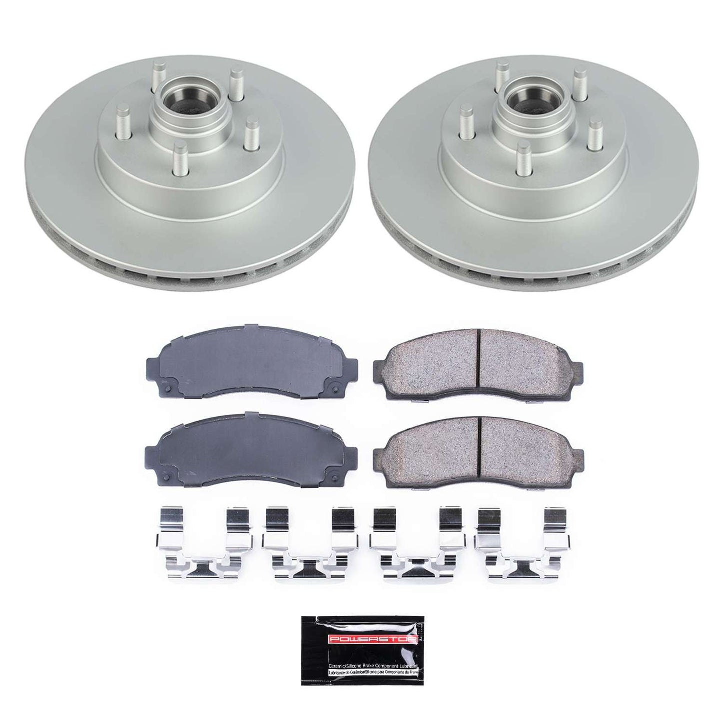 PowerStop Power Stop 10-11 Ford Ranger Front Z17 Evolution Geomet Coated Brake Kit CRK7004
