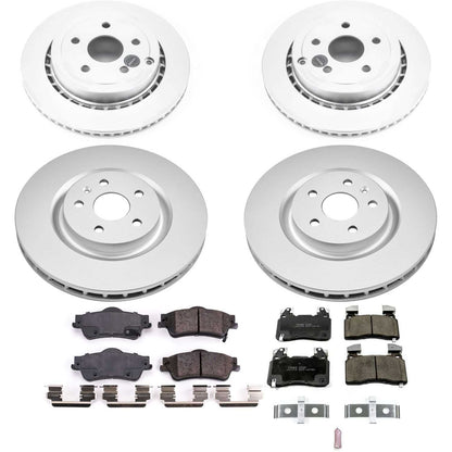PowerStop Power Stop 2014 Chevrolet SS Front & Rear Z17 Evolution Geomet Coated Brake Kit CRK7005
