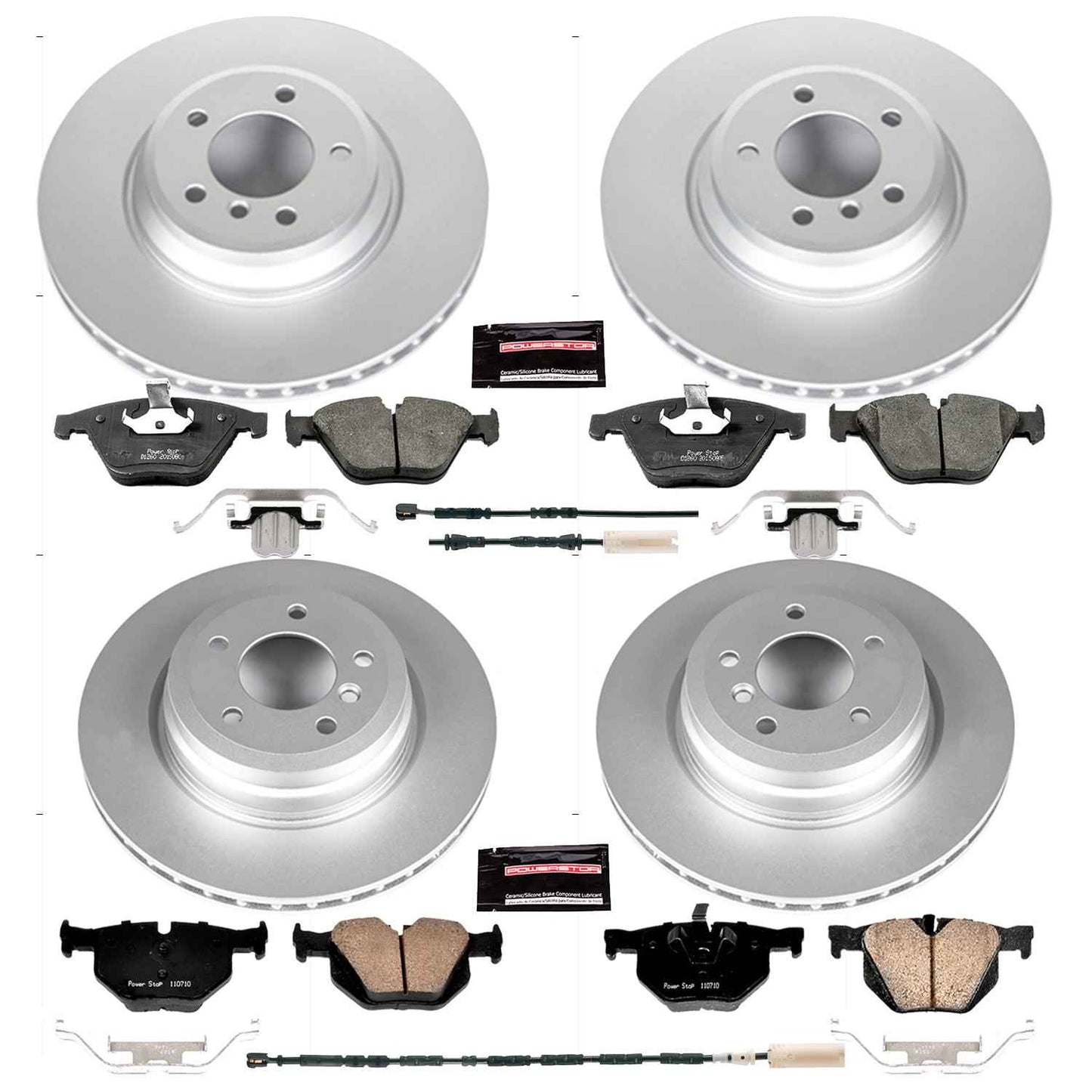 PowerStop Power Stop 13-15 BMW X1 Front & Rear Z23 Evolution Sport Coated Brake Kit CRK7021