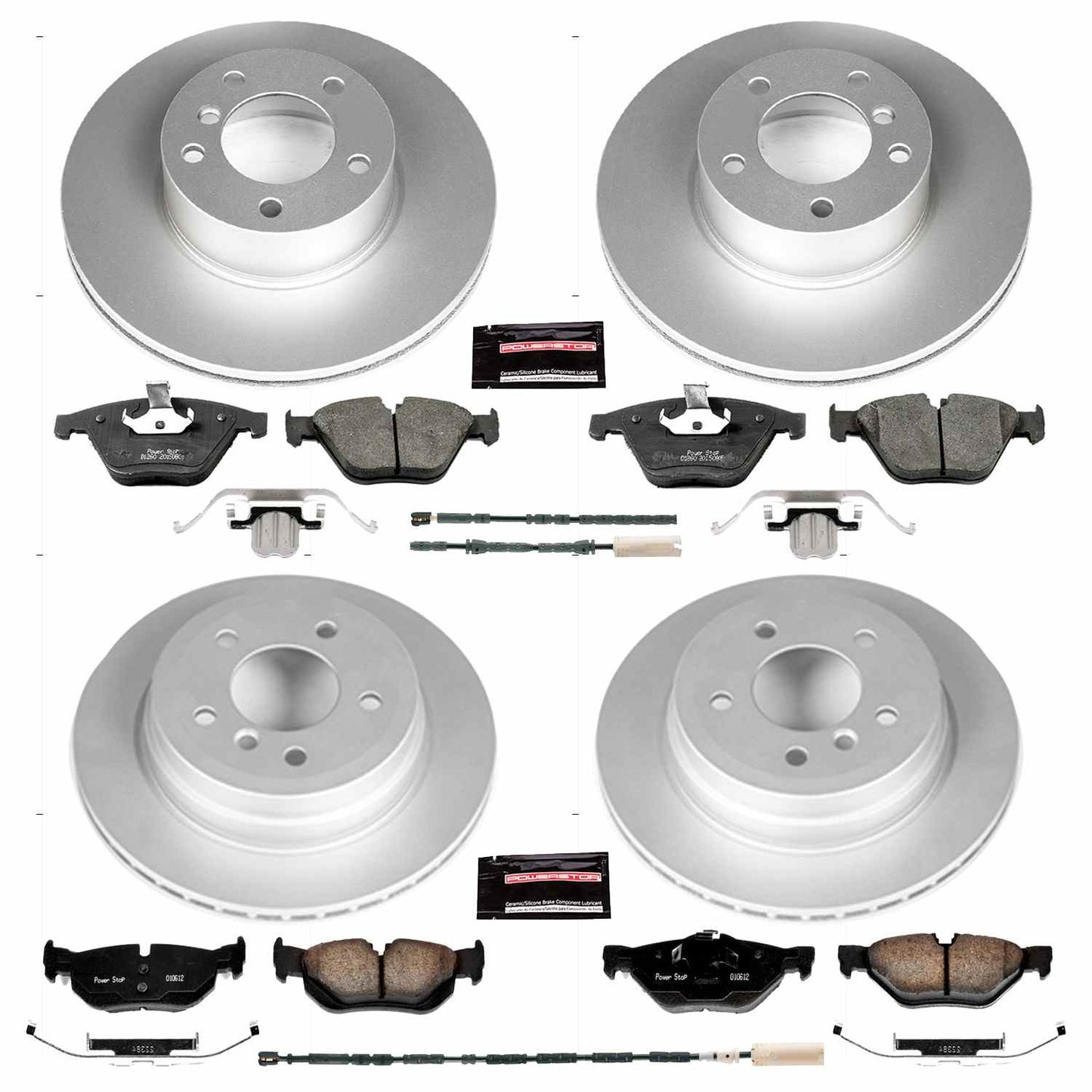 PowerStop Power Stop 13-15 BMW X1 Front & Rear Z23 Evolution Sport Coated Brake Kit CRK7025