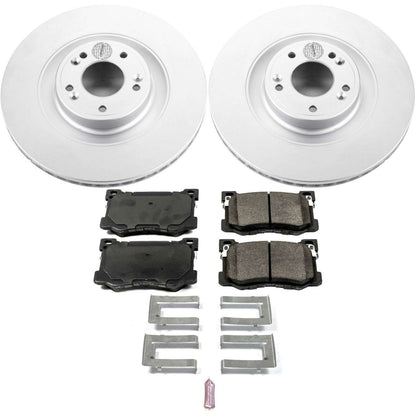 PowerStop Power Stop 15-16 Hyundai Genesis Front Z17 Evolution Geomet Coated Brake Kit CRK7030