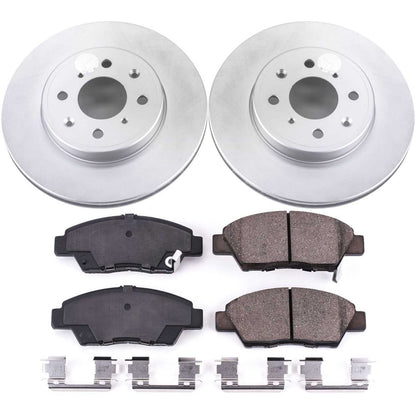 PowerStop Power Stop 15-19 Honda Fit Front Z17 Evolution Geomet Coated Brake Kit CRK7032