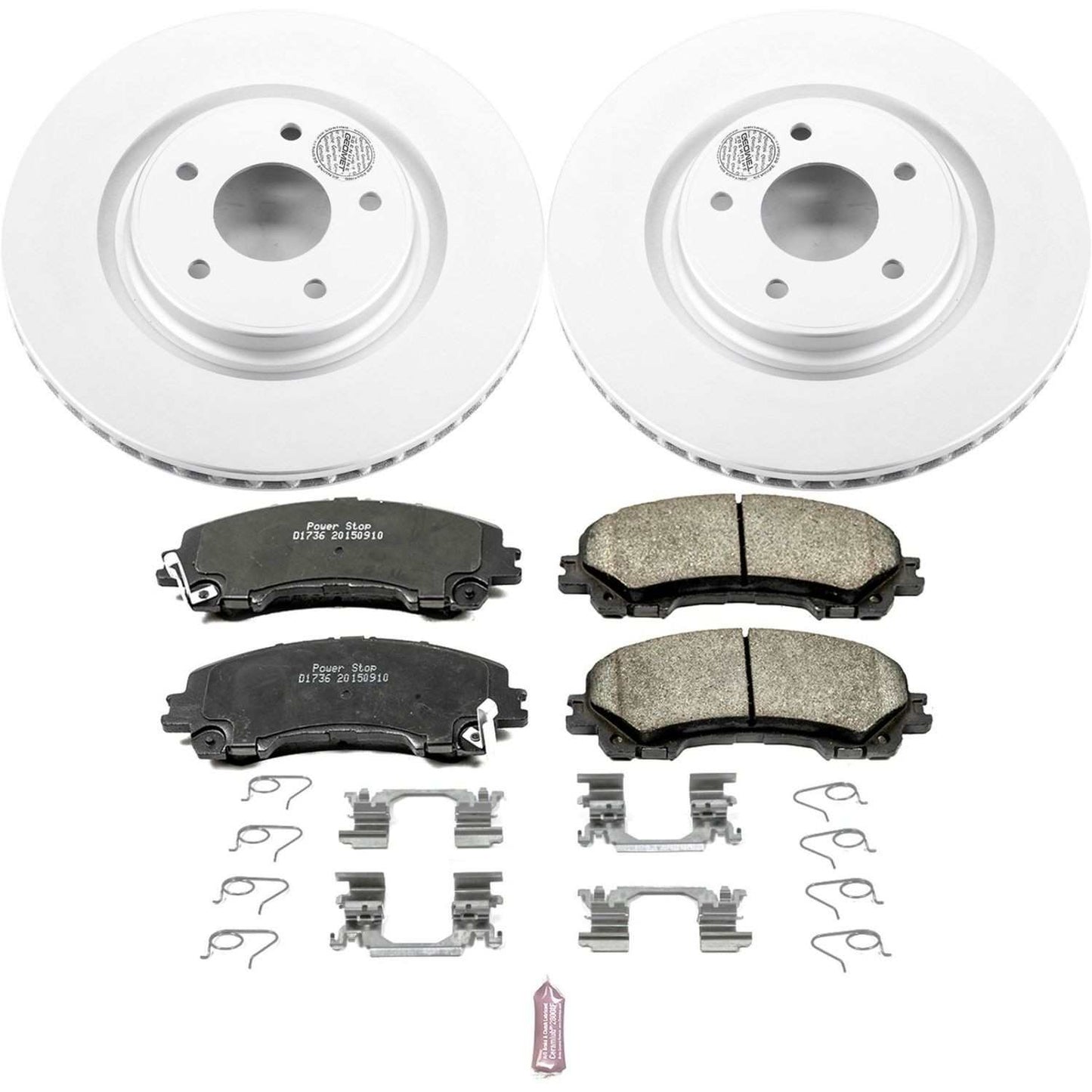 PowerStop Power Stop 14-19 Nissan Rogue Front Z17 Evolution Geomet Coated Brake Kit CRK7034