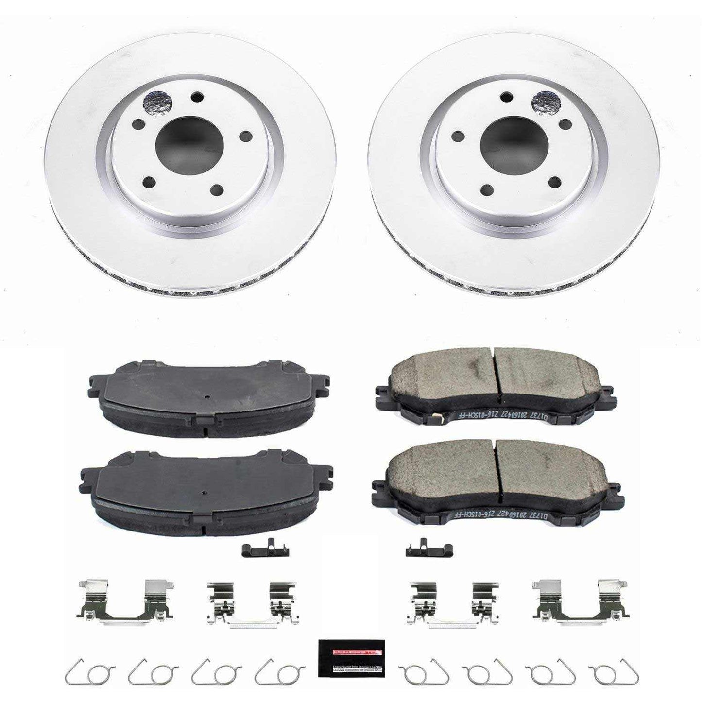 PowerStop Power Stop 14-19 Nissan Rogue Front Z17 Evolution Geomet Coated Brake Kit CRK7036
