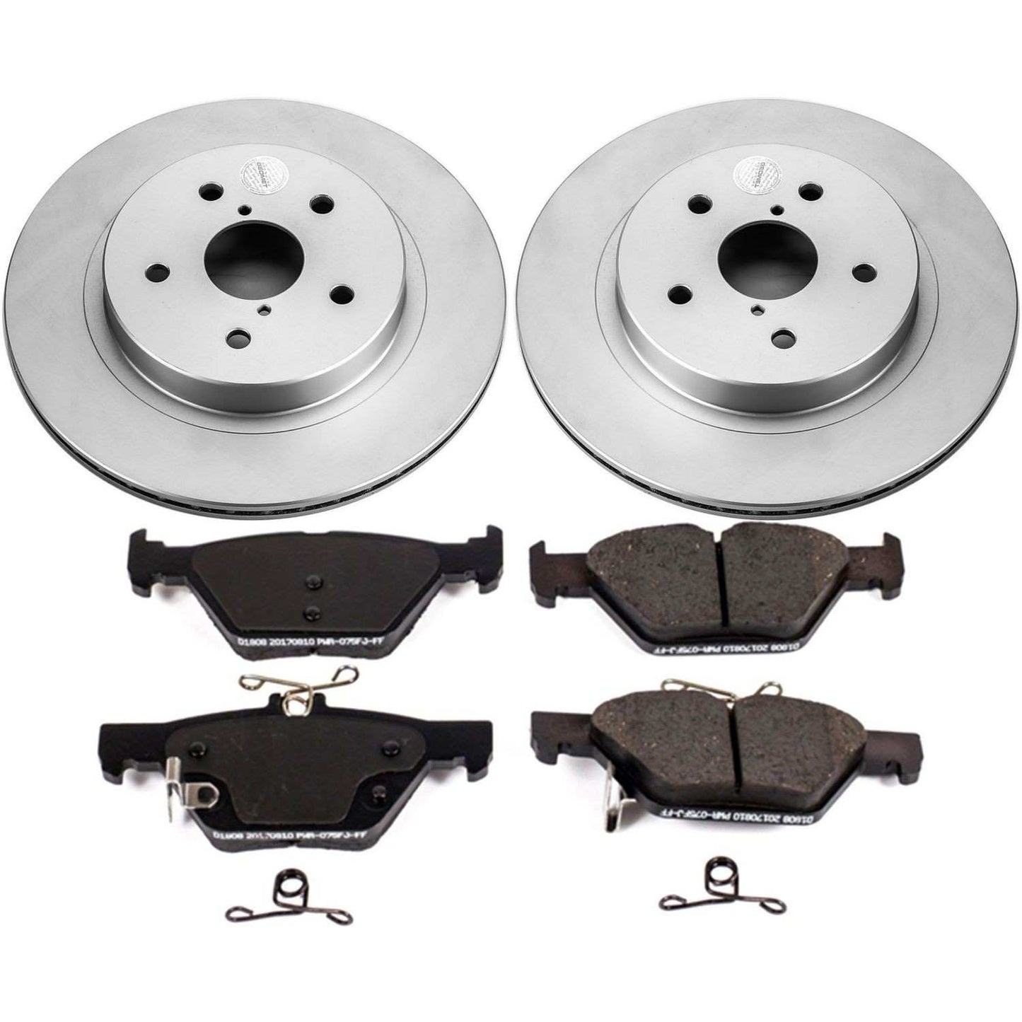 PowerStop Power Stop 15-18 Subaru Legacy Rear Z17 Evolution Geomet Coated Brake Kit CRK7039