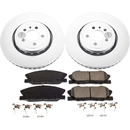PowerStop Power Stop 14-19 Dodge Charger Front Z17 Evolution Geomet Coated Brake Kit CRK7050