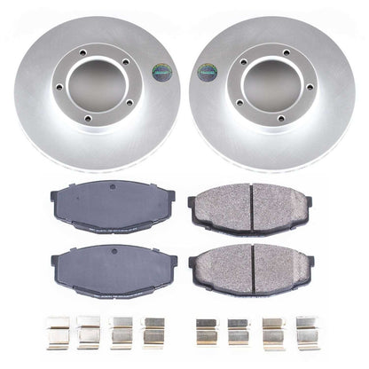PowerStop Power Stop 89-95 Toyota Pickup Front Z17 Evolution Geomet Coated Brake Kit CRK7065