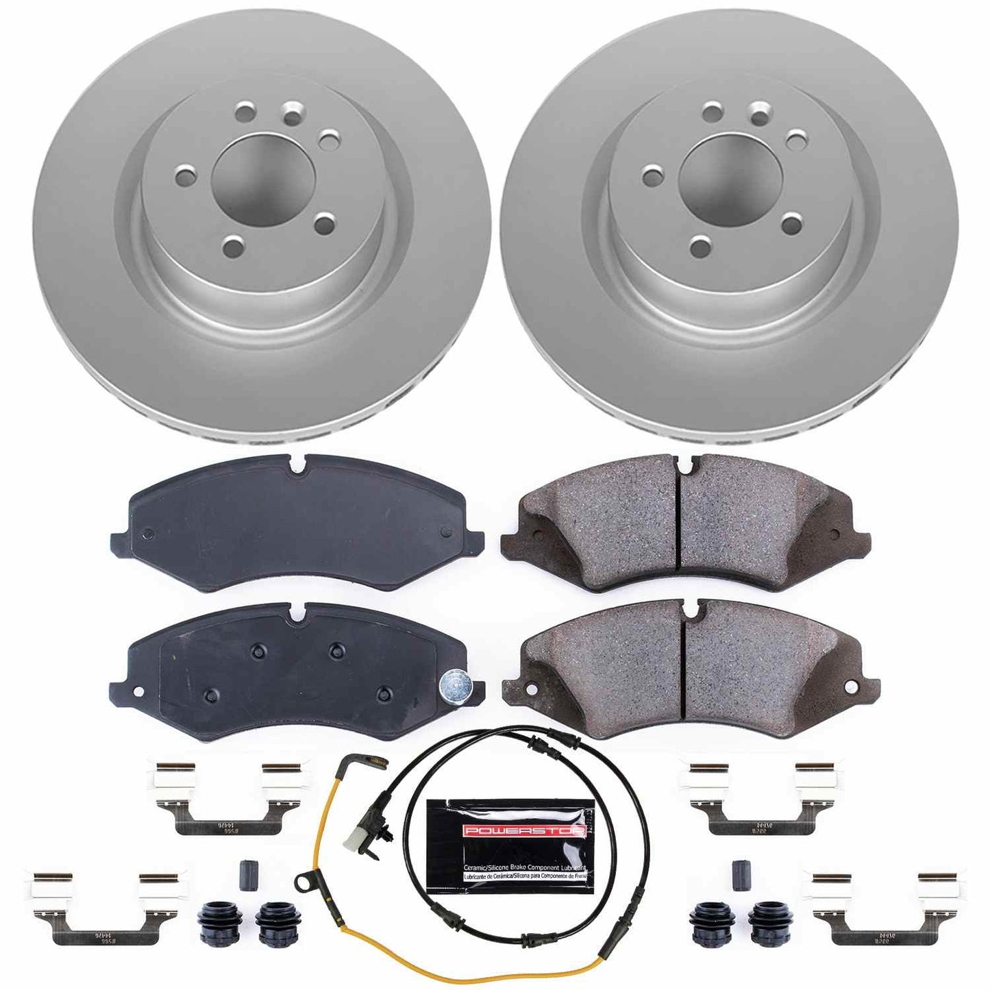PowerStop Power Stop 2017 Land Rover Discovery Front Z23 Evolution Sport Coated Brake Kit CRK7079
