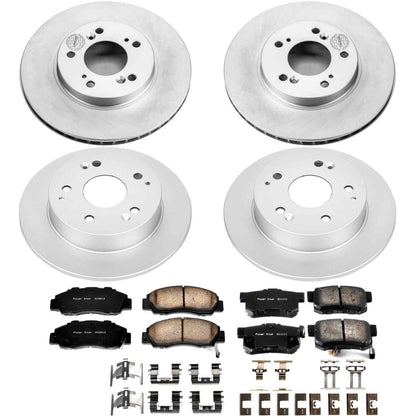 PowerStop Power Stop 97-01 Acura Integra Front & Rear Z17 Evolution Geomet Coated Brake Kit CRK707